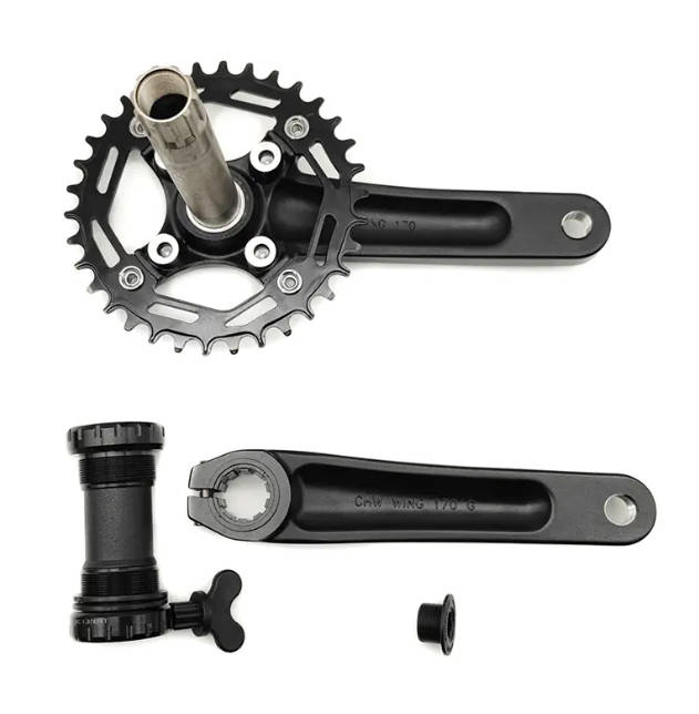 Jaké jsou významné výhody kované hliníkové slitiny AL6061-T6 ve srovnání s jinými materiály při aplikaci MTB Bike Single Chainwheel & Crank Set?